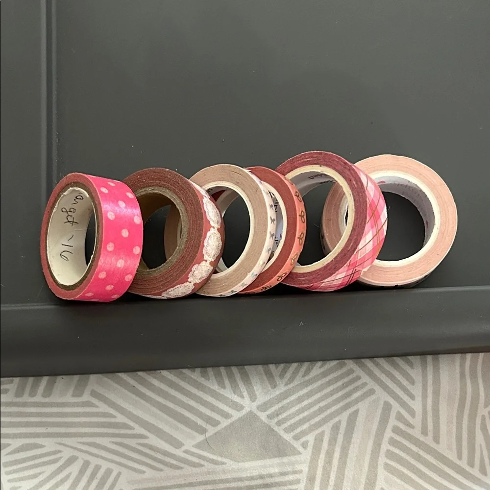 Pink and Brown Decorative Washi Tape Set